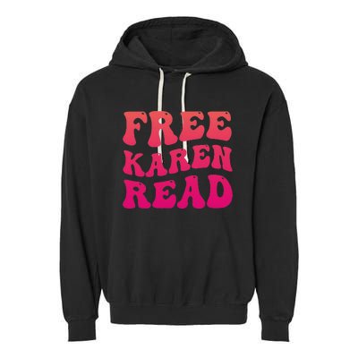 Free Karen Retro Groovy Funny Design Garment-Dyed Fleece Hoodie