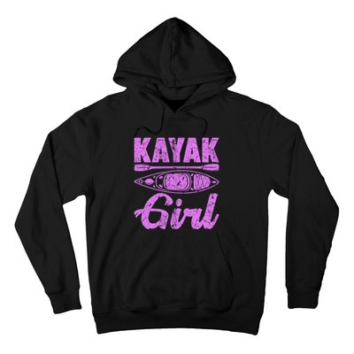 Funny Kayak Retro Distressed Kayaking Kayak Gift Hoodie