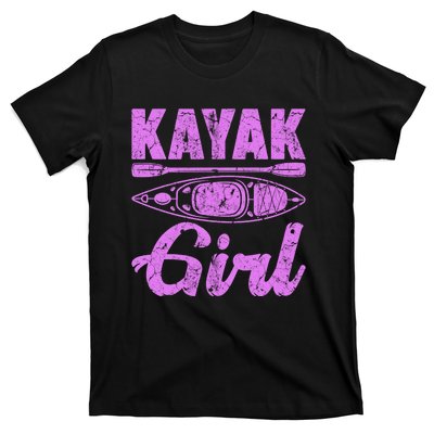 Funny Kayak Retro Distressed Kayaking Kayak Gift T-Shirt