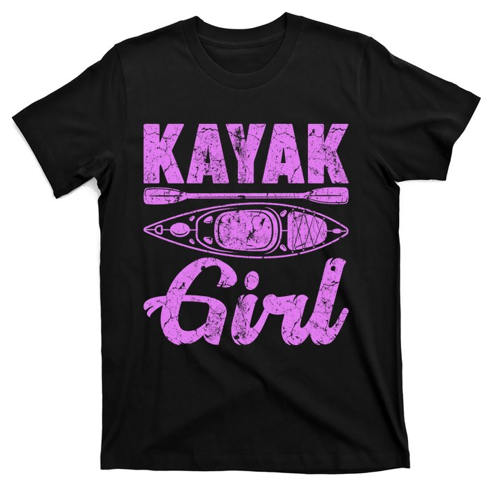 Funny Kayak Retro Distressed Kayaking Kayak Gift T-Shirt