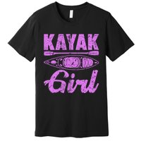 Funny Kayak Retro Distressed Kayaking Kayak Gift Premium T-Shirt