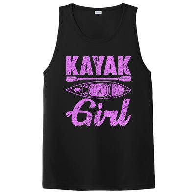 Funny Kayak Retro Distressed Kayaking Kayak Gift PosiCharge Competitor Tank