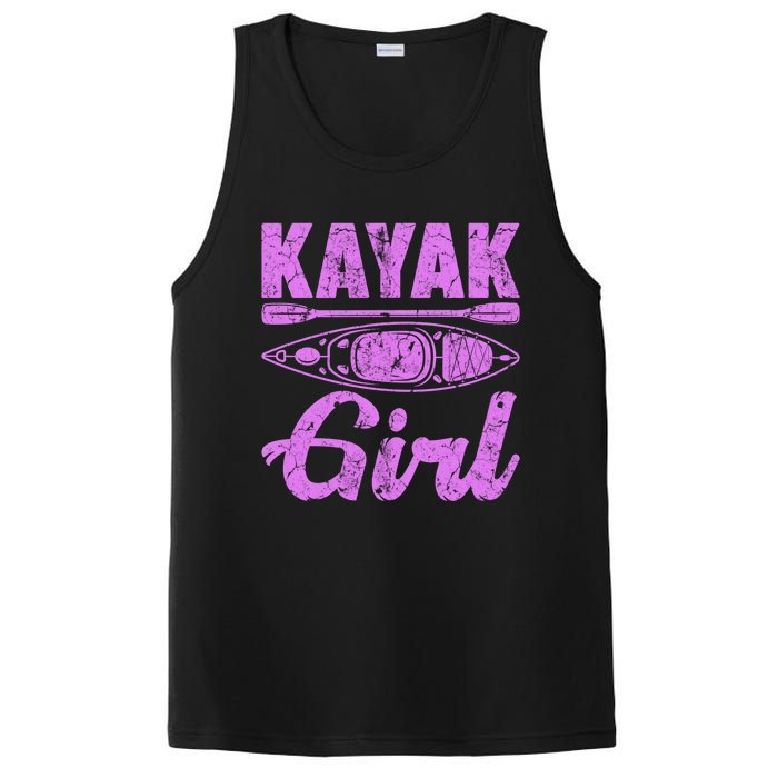 Funny Kayak Retro Distressed Kayaking Kayak Gift PosiCharge Competitor Tank