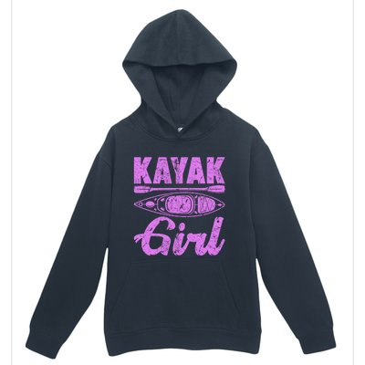 Funny Kayak Retro Distressed Kayaking Kayak Gift Urban Pullover Hoodie