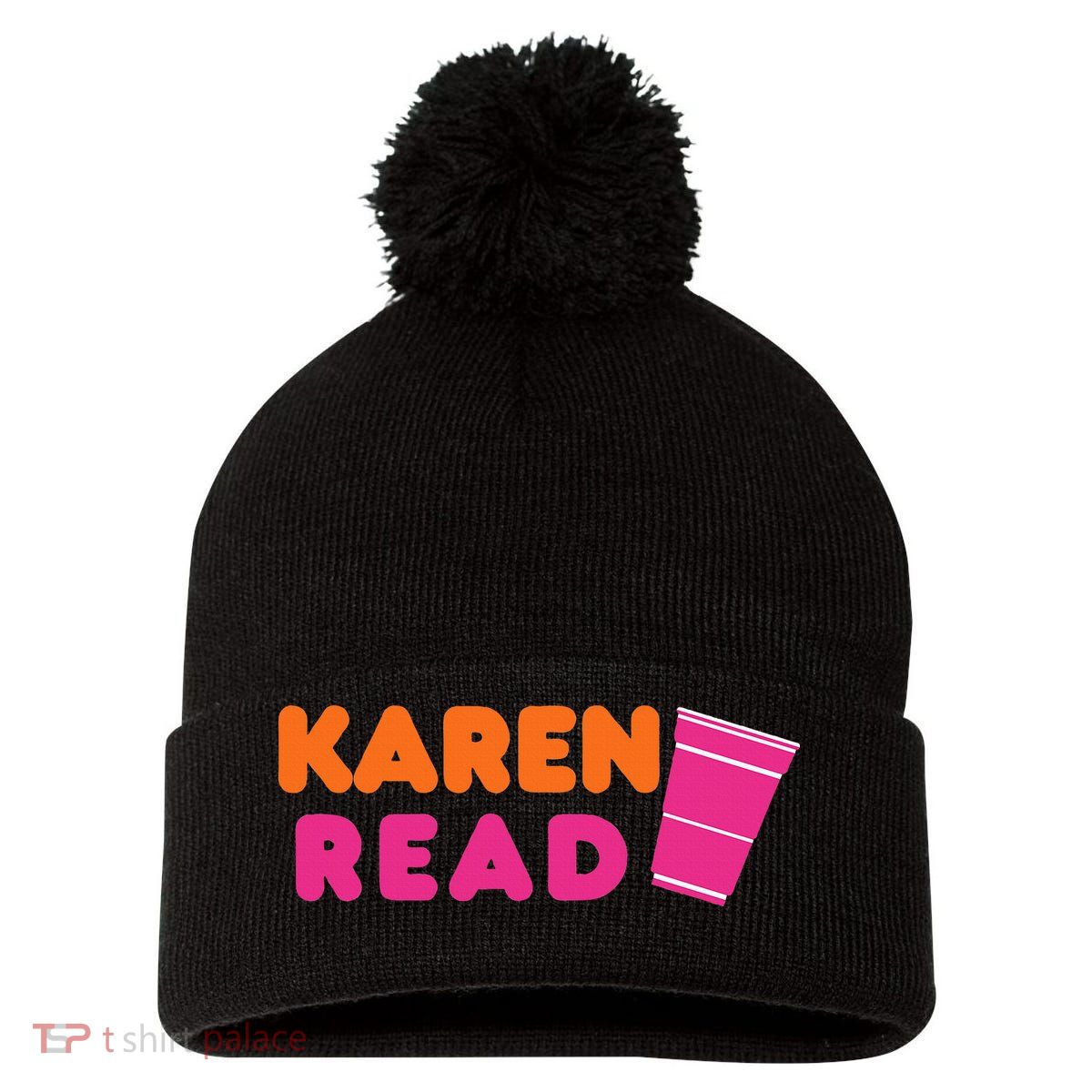 Free Karen Read Pom Pom 12in Knit Beanie