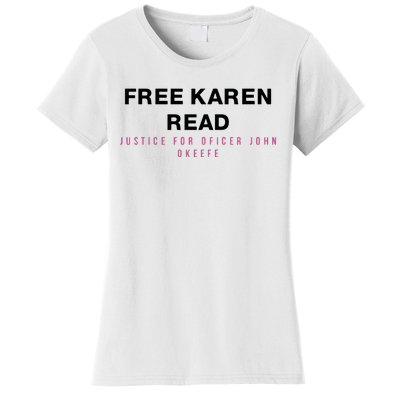 Free Karen Read Justice For Officer John OKeefe Women's T-Shirt