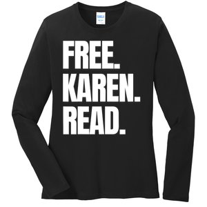 Free Karen Read Ladies Long Sleeve Shirt