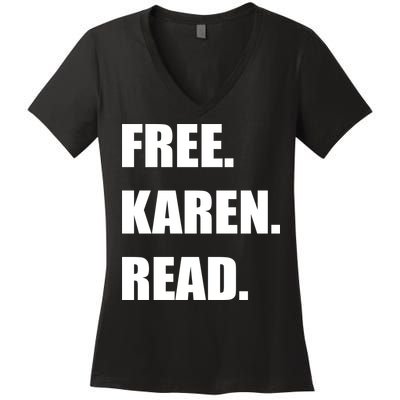 Free Karen Read Women's V-Neck T-Shirt
