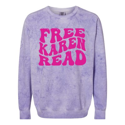 Free Karen Read Colorblast Crewneck Sweatshirt