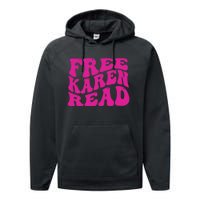 Free Karen Read Performance Fleece Hoodie