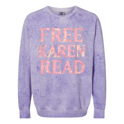 Free Karen Read Support Karen Read Colorblast Crewneck Sweatshirt