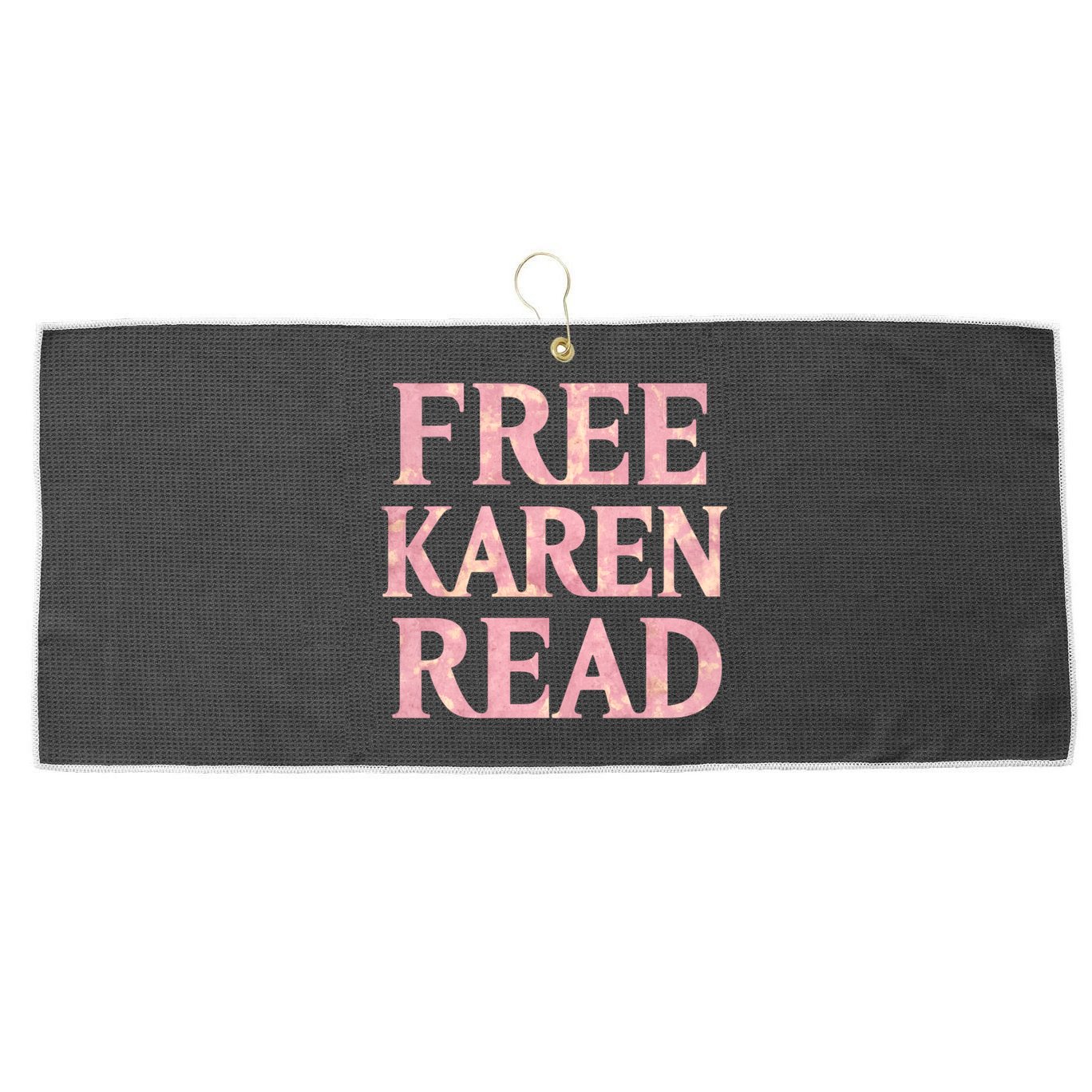 Free Karen Read Support Karen Read Large Microfiber Waffle Golf Towel