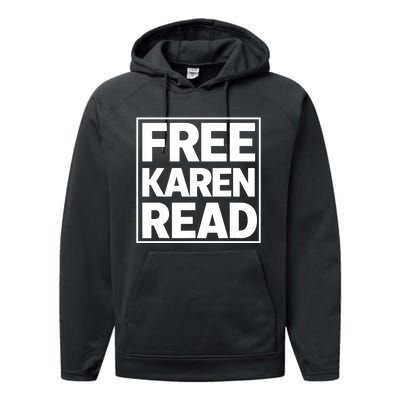 Free Karen Read Performance Fleece Hoodie