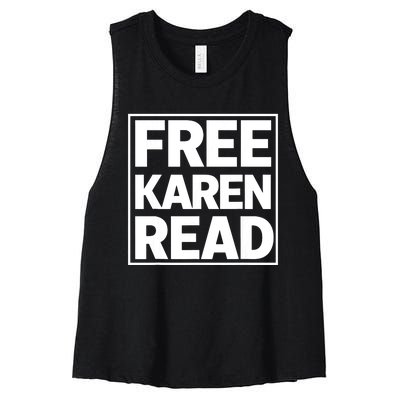 Free Karen Read Women's Racerback Cropped Tank