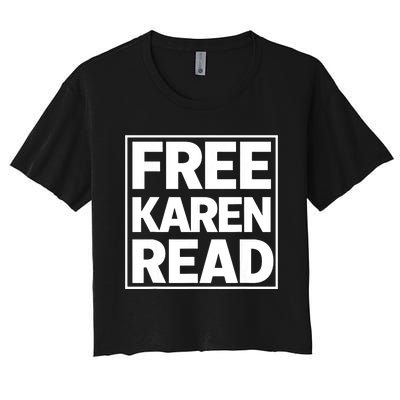 Free Karen Read Women's Crop Top Tee