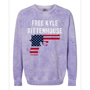 Free Kyle Rittenhouse Colorblast Crewneck Sweatshirt