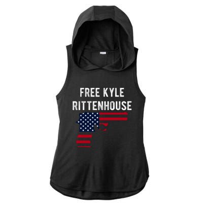 Free Kyle Rittenhouse Ladies PosiCharge Tri-Blend Wicking Draft Hoodie Tank