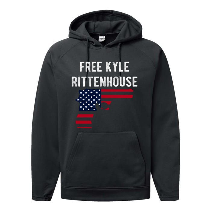 Free Kyle Rittenhouse Performance Fleece Hoodie