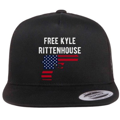 Free Kyle Rittenhouse Flat Bill Trucker Hat