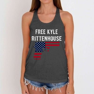 Free Kyle Rittenhouse Women's Knotted Racerback Tank