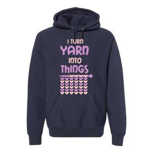 Funny Knitting Retirement Crochet Yarn Premium Hoodie