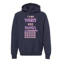 Funny Knitting Retirement Crochet Yarn Premium Hoodie