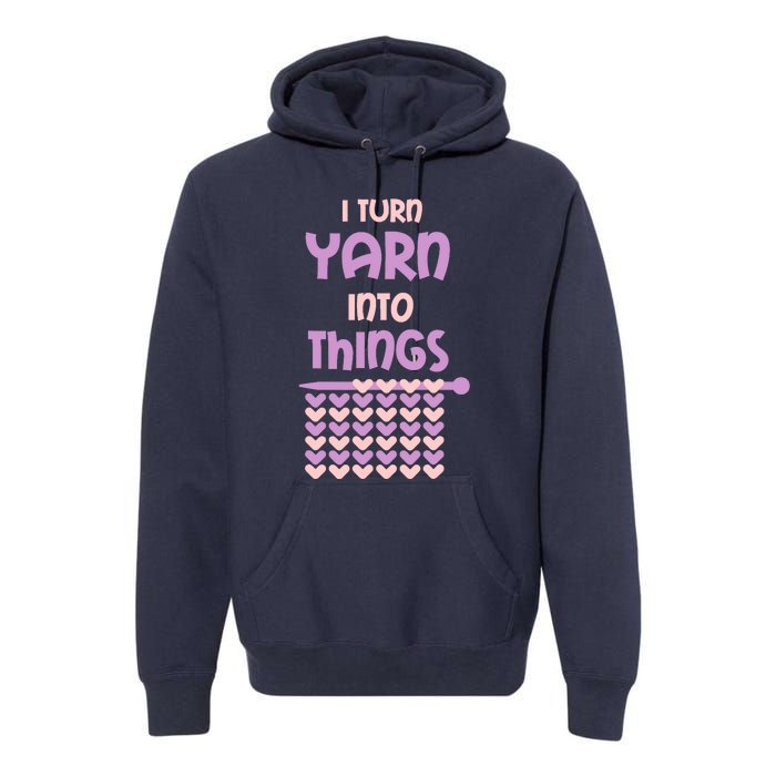 Funny Knitting Retirement Crochet Yarn Premium Hoodie