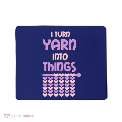 Funny Knitting Retirement Crochet Yarn Mousepad