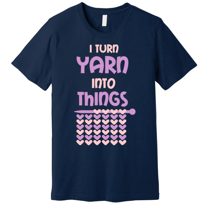 Funny Knitting Retirement Crochet Yarn Premium T-Shirt