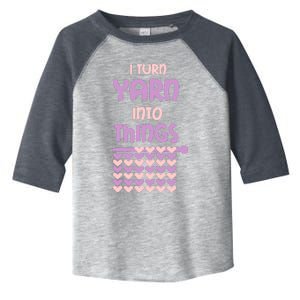 Funny Knitting Retirement Crochet Yarn Toddler Fine Jersey T-Shirt