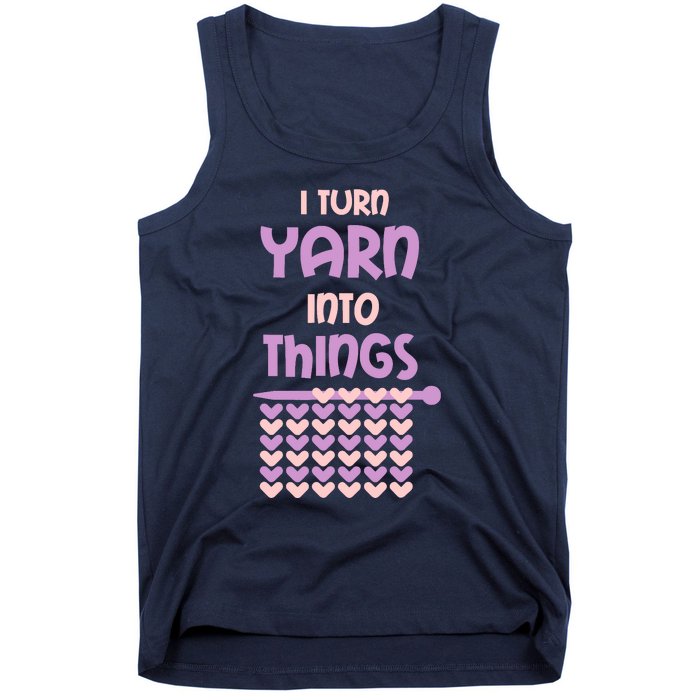 Funny Knitting Retirement Crochet Yarn Tank Top