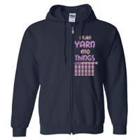 Funny Knitting Retirement Crochet Yarn Full Zip Hoodie