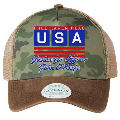 Free Karen Read Justice For Officer John OKeefe Usa America Legacy Tie Dye Trucker Hat
