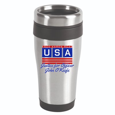Free Karen Read Justice For Officer John OKeefe Usa America 16oz Travel Tumbler