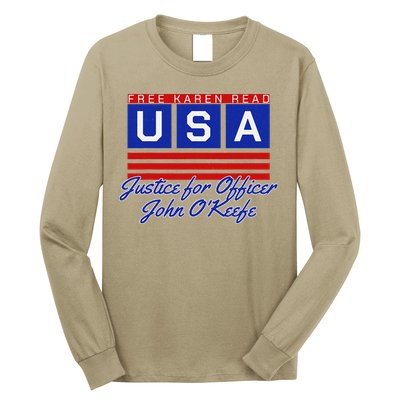 Free Karen Read Justice For Officer John OKeefe Usa America Long Sleeve Shirt