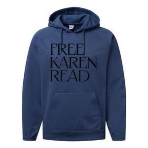 Free Karen Read Performance Fleece Hoodie