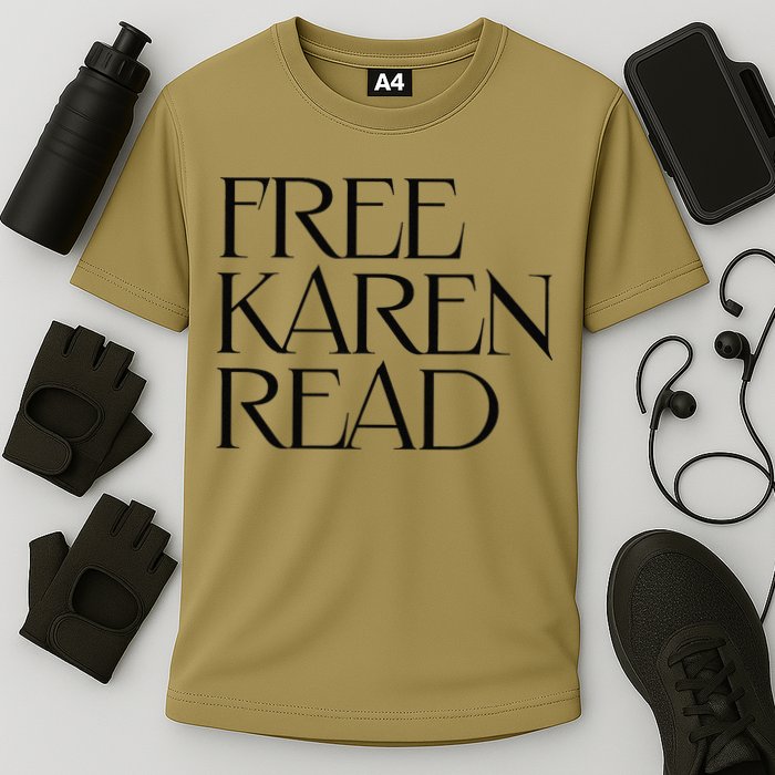 Free Karen Read Cooling Performance Crew T-Shirt