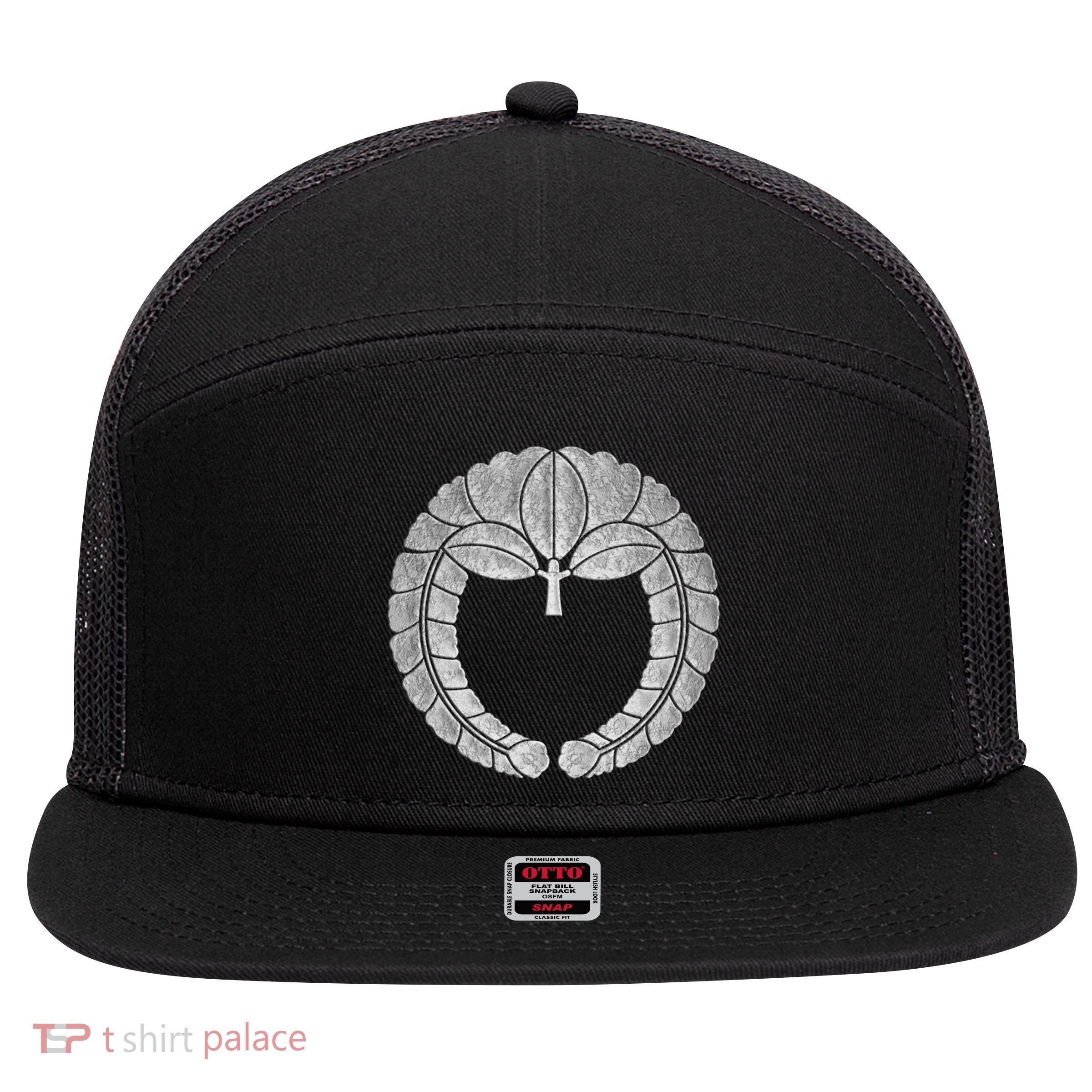 Fujiwara Kamon Sagari Fuji In Silver Foil 7 Panel Mesh Trucker Snapback Hat