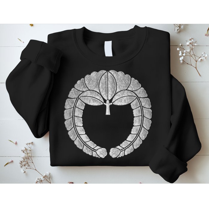 Fujiwara Kamon Sagari Fuji In Silver Foil Sweatshirt