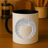 Fujiwara Kamon Sagari Fuji In Silver Foil Mug