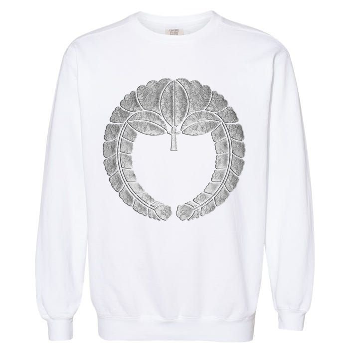 Fujiwara Kamon Sagari Fuji In Silver Foil Garment-Dyed Sweatshirt