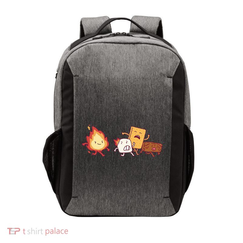 Funny Kawaii Smores Happy Camper Camping Trip Vector Backpack