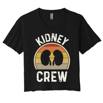 Funny Kidney Stuff Nephrology Nurse Team Renal Dialysis Tech Funny Gift Crop Top