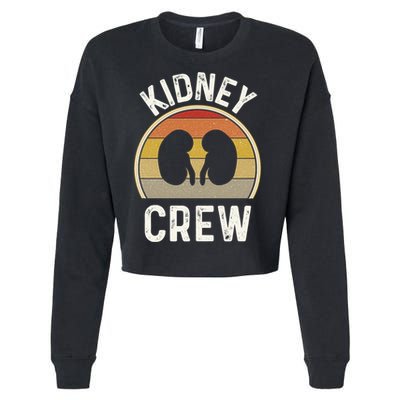 Funny Kidney Stuff Nephrology Nurse Team Renal Dialysis Tech Funny Gift Cropped Pullover Crew
