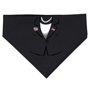 Funny Kamala Suit Kamala Harris Halloween Costume USA-Made Doggie Bandana