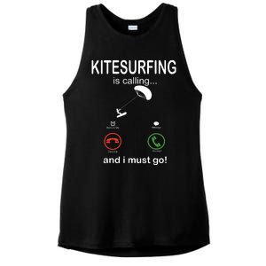 Funny Kitesurfing Shirts Kite Surfer Gift Kiteboarding Kite Ladies PosiCharge Tri-Blend Wicking Tank