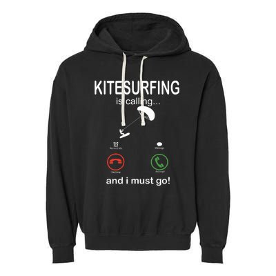 Funny Kitesurfing Shirts Kite Surfer Gift Kiteboarding Kite Garment-Dyed Fleece Hoodie