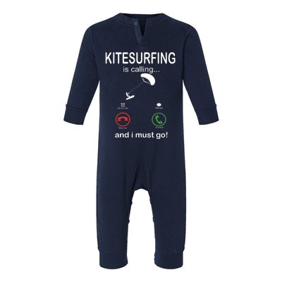 Funny Kitesurfing Shirts Kite Surfer Gift Kiteboarding Kite Infant Fleece One Piece