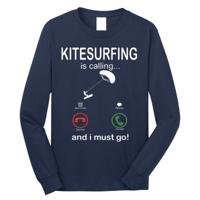 Funny Kitesurfing Shirts Kite Surfer Gift Kiteboarding Kite Long Sleeve Shirt