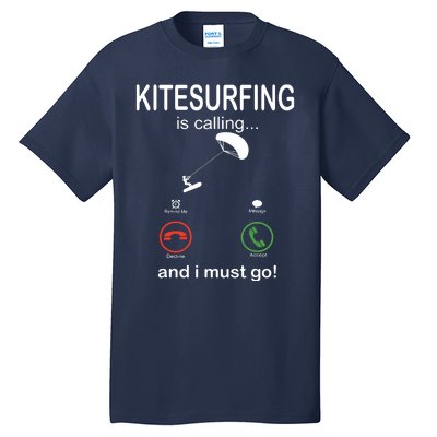 Funny Kitesurfing Shirts Kite Surfer Gift Kiteboarding Kite Tall T-Shirt